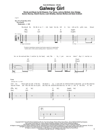 Dive by Ed Sheeran Sheet Music for Guitar Rhythm Tab at Sheet