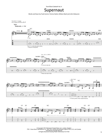 tabs for long cool woman in a black dress (in Dress) The Hollies - Long Cool