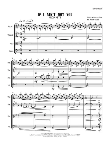 Master Of Puppets by Metallica Sheet Music for String Quartet (arr